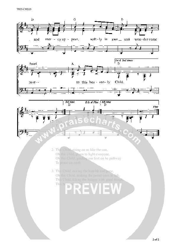 This Child Piano/Vocal (Graham Kendrick)