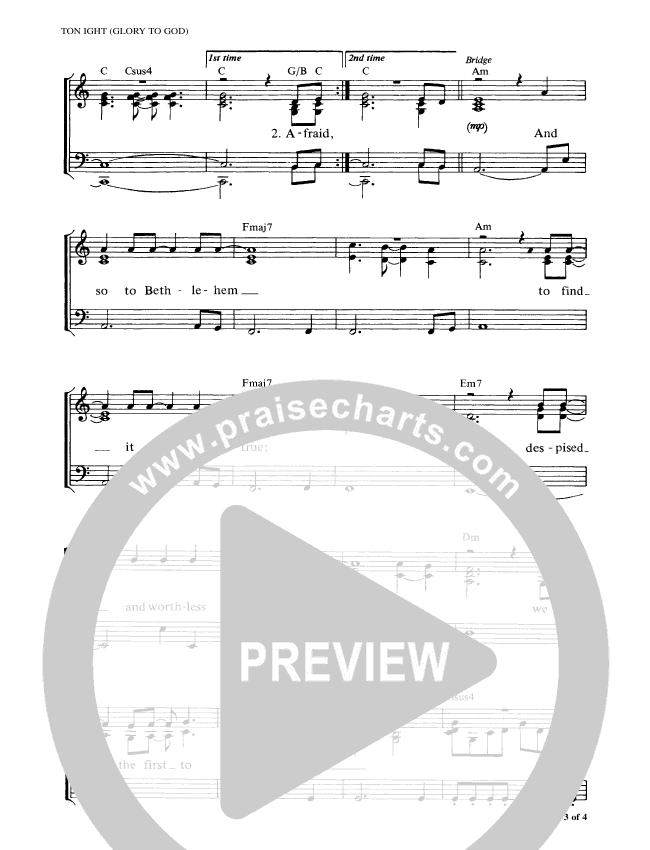 Tonight Sheet Music PDF (Graham Kendrick) PraiseCharts