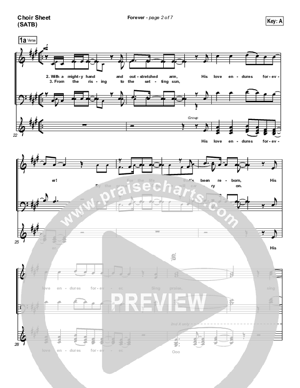 Forever Choir Sheet (SATB) (Chris Tomlin)