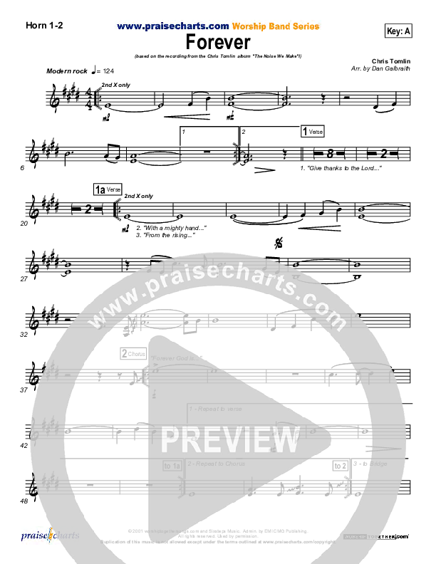 Forever French Horn 1/2 (Chris Tomlin)