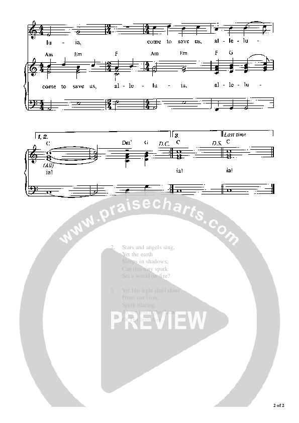 The Candle Song Piano/Vocal (Graham Kendrick)