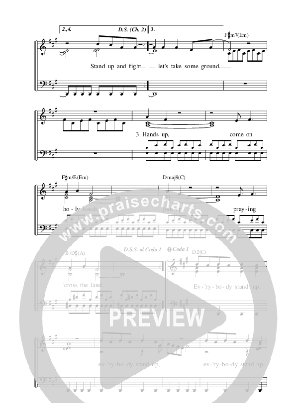 Stand Up Sheet Music PDF (Graham Kendrick) PraiseCharts