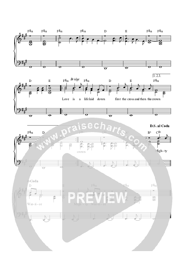 Mighty Warrior Piano/Vocal (Graham Kendrick)