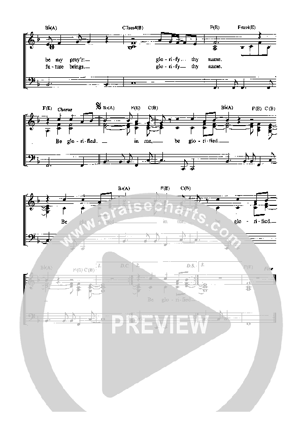 Father Let Me Dedicate (Be Glorified) Piano/Vocal (Graham Kendrick)