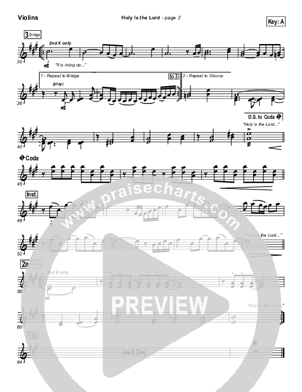 Holy Is The Lord Violins (Chris Tomlin / Passion)