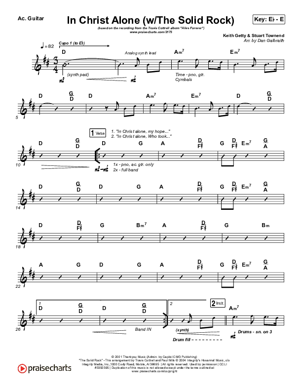 In Christ Alone Acoustic Guitar (Travis Cottrell)