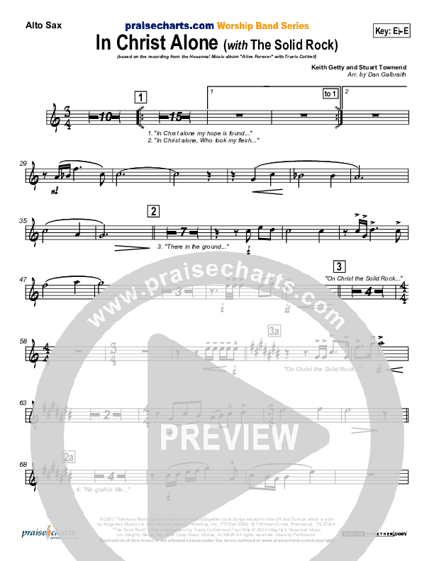 In Christ Alone Alto Sax (Travis Cottrell)