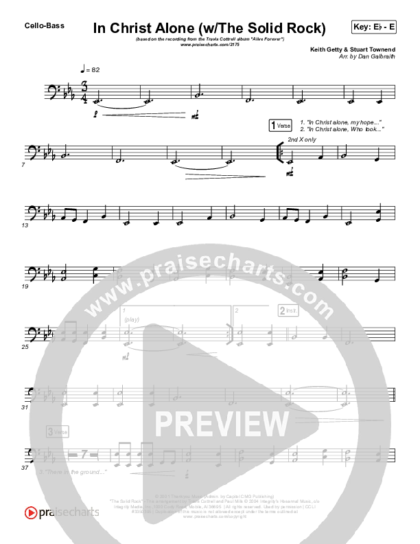 In Christ Alone Cello/Bass (Travis Cottrell)