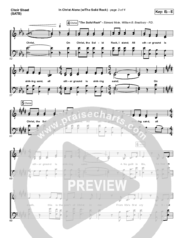 In Christ Alone Choir Sheet (SATB) (Travis Cottrell)