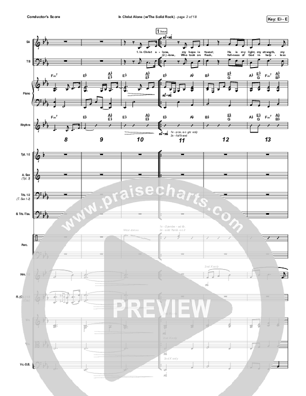 In Christ Alone Conductor's Score (Travis Cottrell)