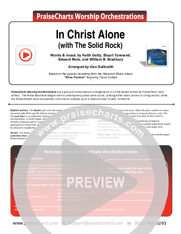 In Christ Alone Cover Sheet (Travis Cottrell)