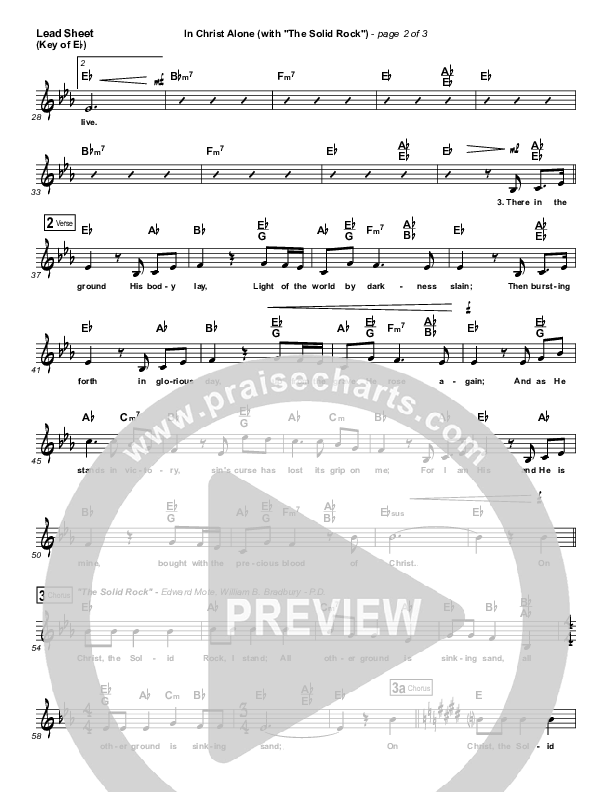 In Christ Alone Lead Sheet (Melody) (Travis Cottrell)