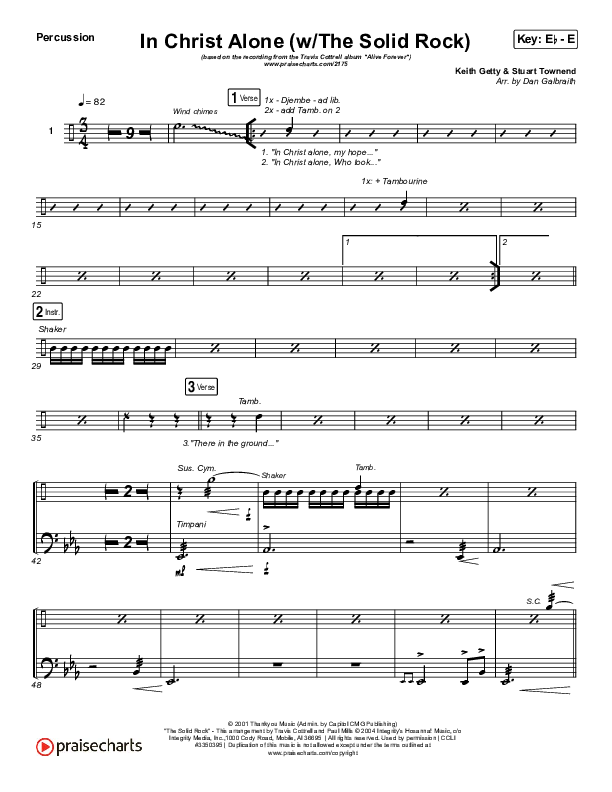 In Christ Alone Percussion (Travis Cottrell)