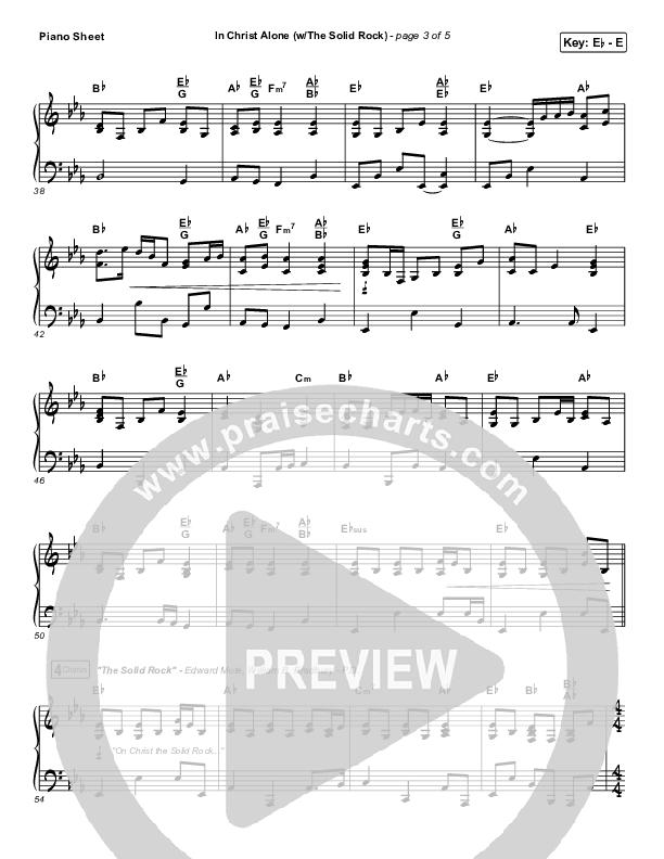 In Christ Alone Piano Sheet (Travis Cottrell)