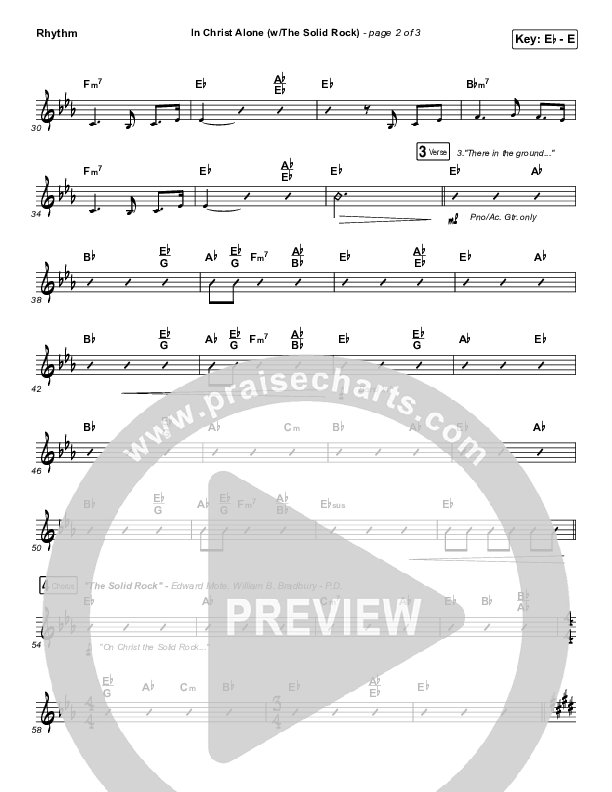 In Christ Alone Rhythm Chart (Travis Cottrell)