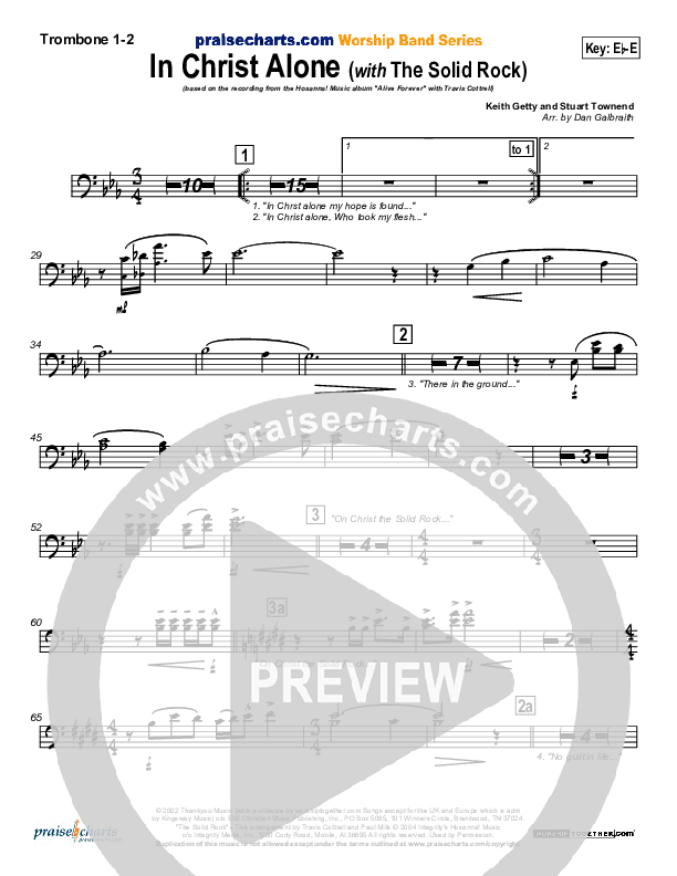 In Christ Alone Trombone 1/2 (Travis Cottrell)