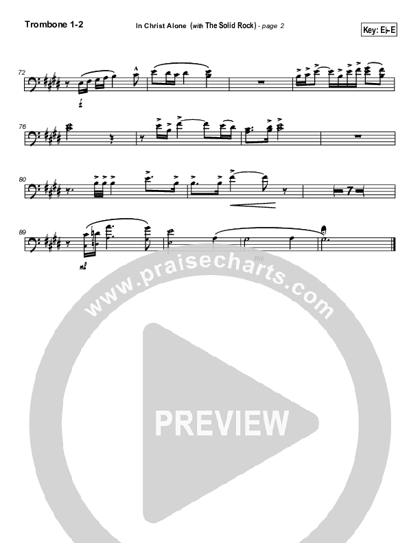In Christ Alone Trombone 1/2 (Travis Cottrell)