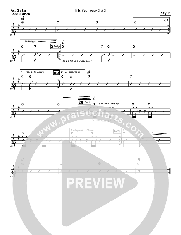 It Is You Acoustic Guitar (Newsboys)