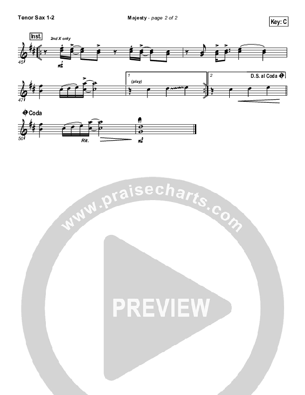 Majesty Tenor Sax 1/2 (Delirious)