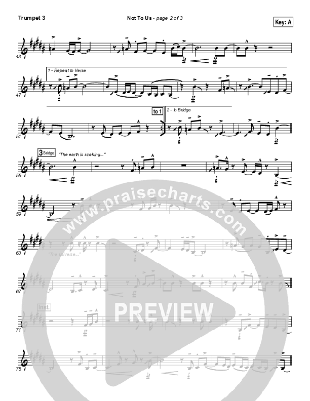 Not To Us Trumpet 3 (Chris Tomlin / Passion)