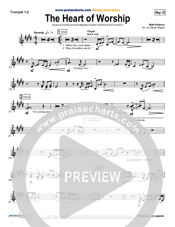 The Heart Of Worship Brass Pack (Matt Redman)