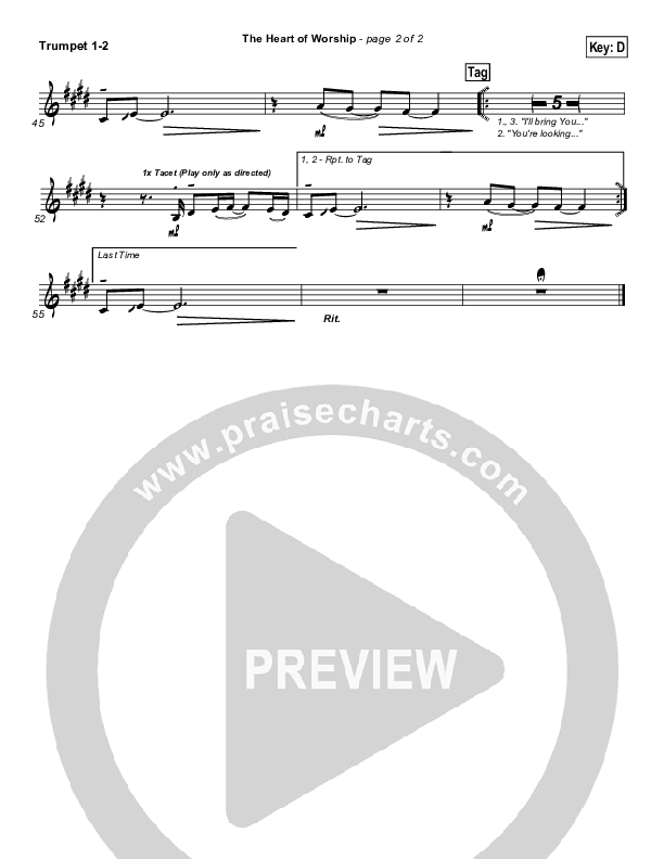 The Heart Of Worship Brass Pack (Matt Redman)