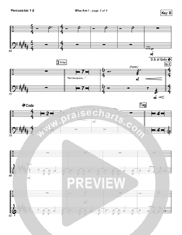 Who Am I Percussion (Casting Crowns)