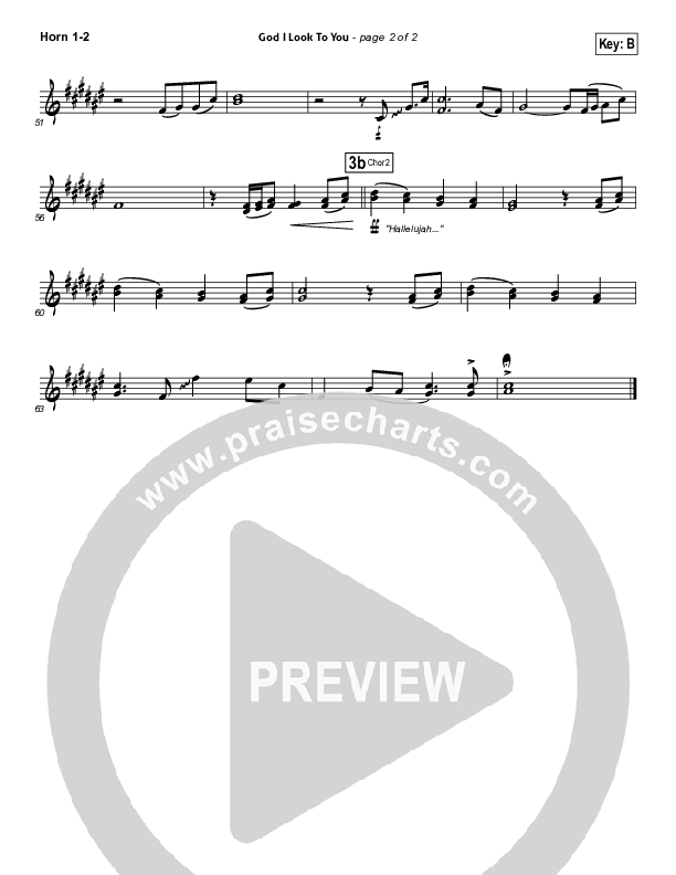 God I Look To You Brass Pack (Bethel Music)