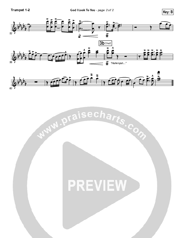 God I Look To You Trumpet 1,2 (Bethel Music)