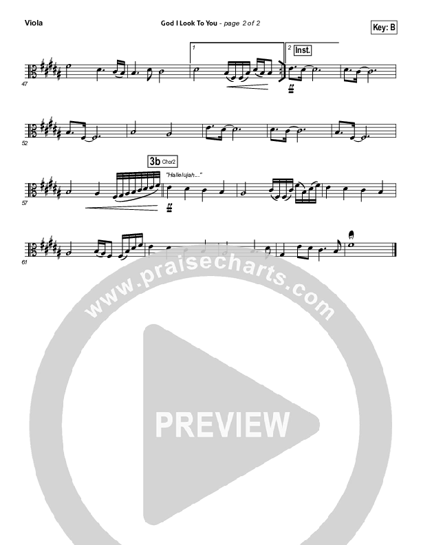God I Look To You Viola (Bethel Music)