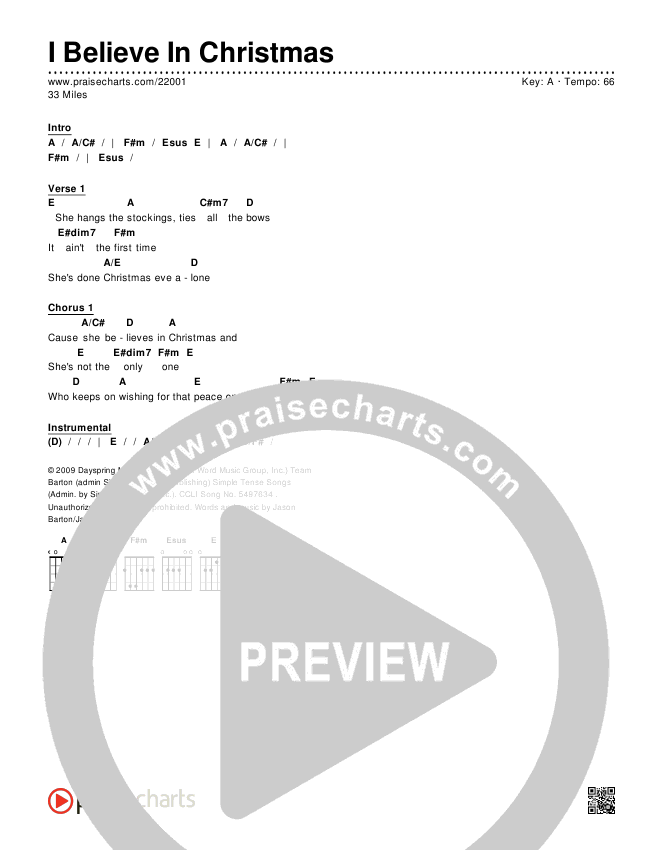 2009 Christmas Chart