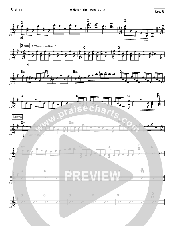 O Holy Night Rhythm Chart (Kerrie Roberts)