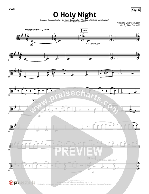 O Holy Night Viola (Kerrie Roberts)