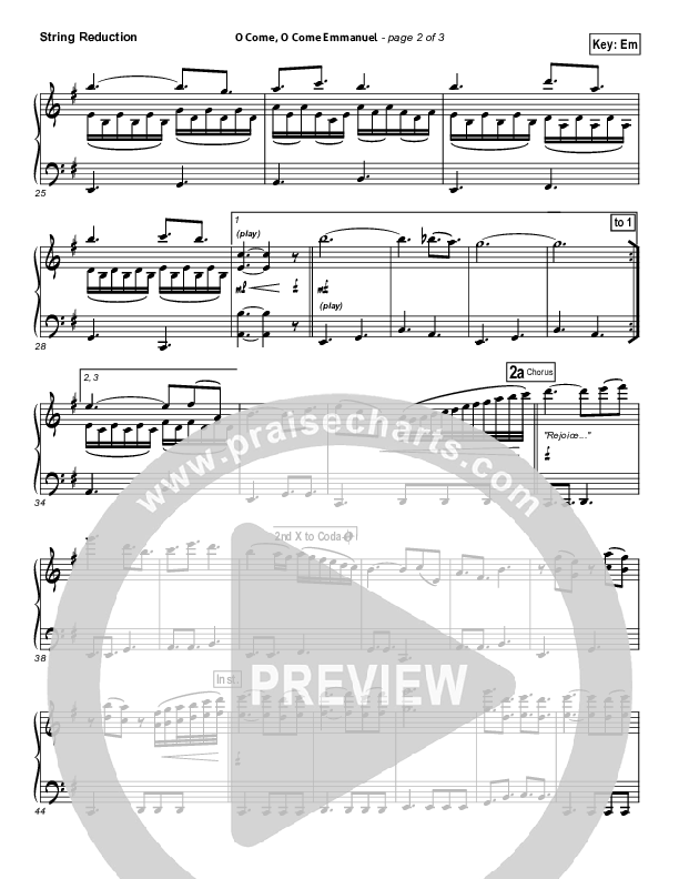 O Come O Come Emmanuel String Pack (Big Daddy Weave)