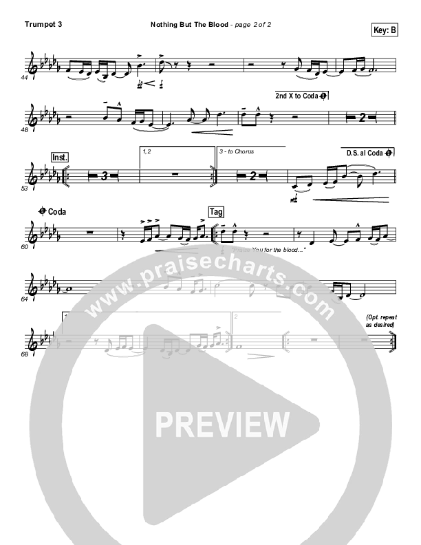 Nothing But The Blood Trumpet 3 (Matt Redman)