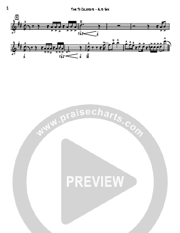 Time To Celebrate Alto Sax (David Arivett)