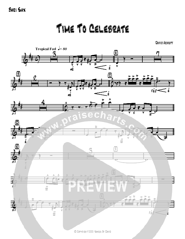 Time To Celebrate Bari Sax (David Arivett)