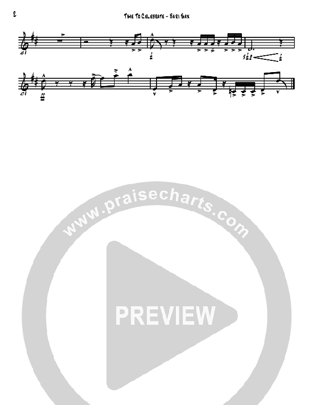 Time To Celebrate Bari Sax (David Arivett)