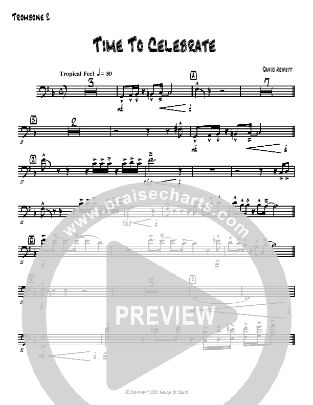 Time To Celebrate Trombone 2 (David Arivett)