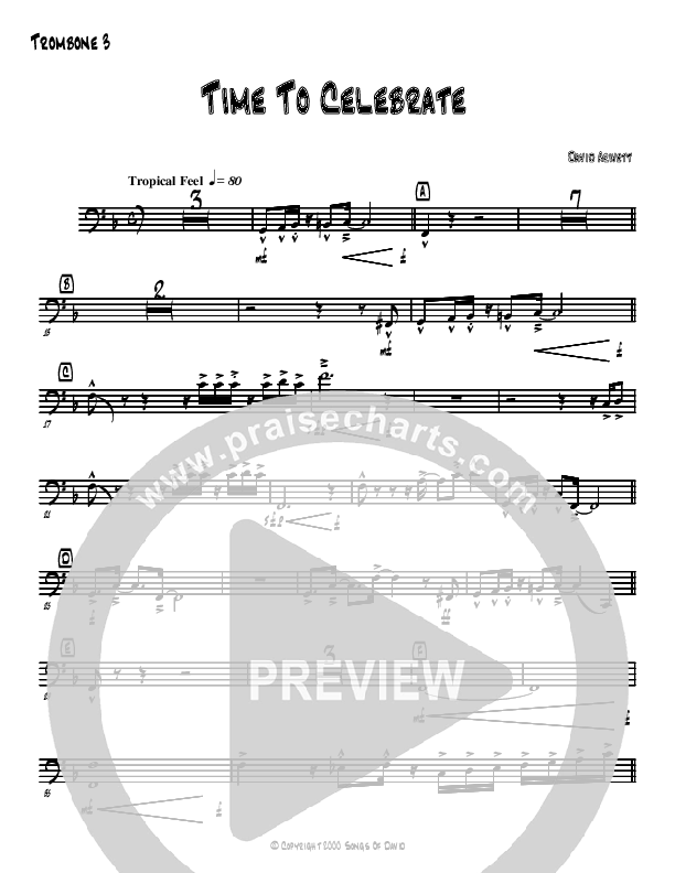 Time To Celebrate Trombone 3 (David Arivett)