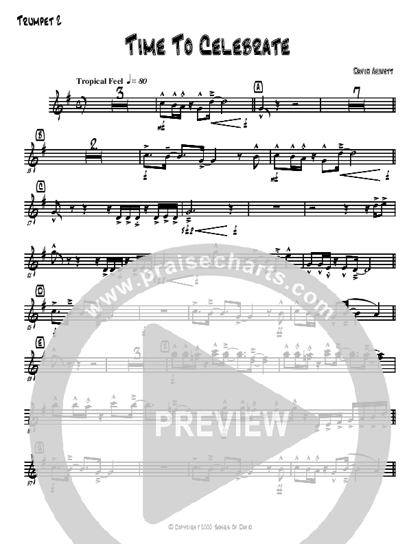 Time To Celebrate Trumpet 2 (David Arivett)