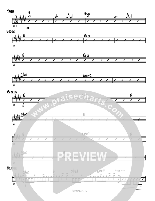 Hurricane Rhythm Chart (Cindy Cruse Ratcliff)