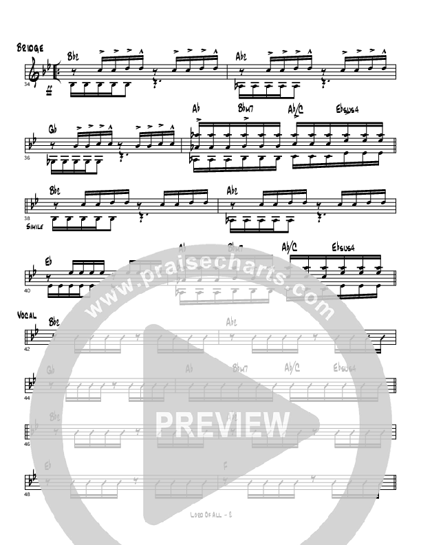 Lord Of All Rhythm Chart (Cindy Cruse Ratcliff)