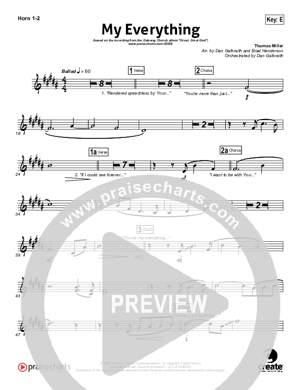 My Everything Brass Pack (Gateway Worship)