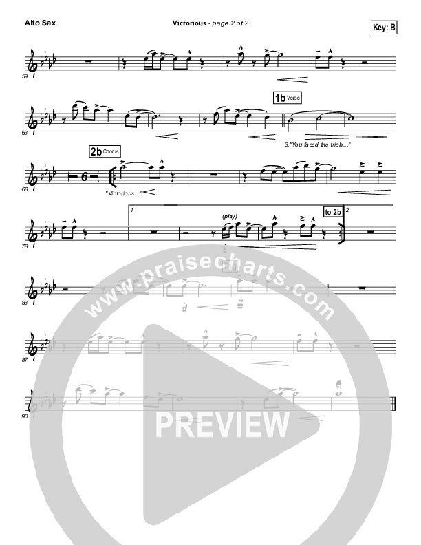 Victorious Alto Sax (Gateway Worship)