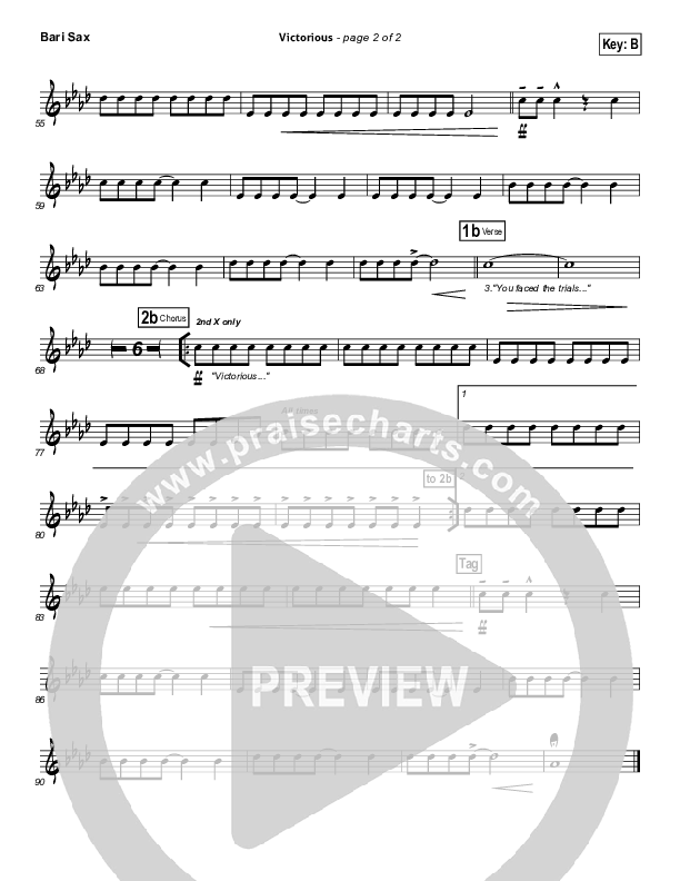 Victorious Bari Sax (Gateway Worship)