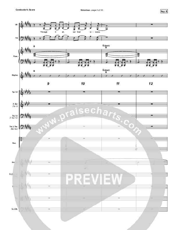 Victorious Conductor's Score (Gateway Worship)