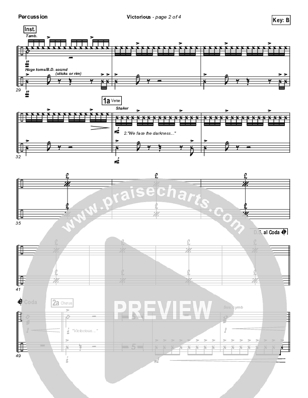 Victorious Percussion (Gateway Worship)