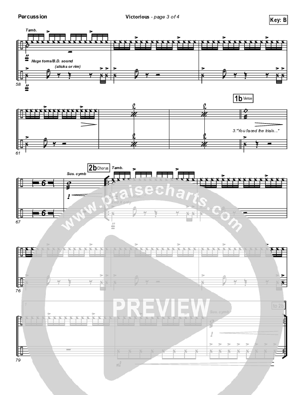 Victorious Percussion (Gateway Worship)