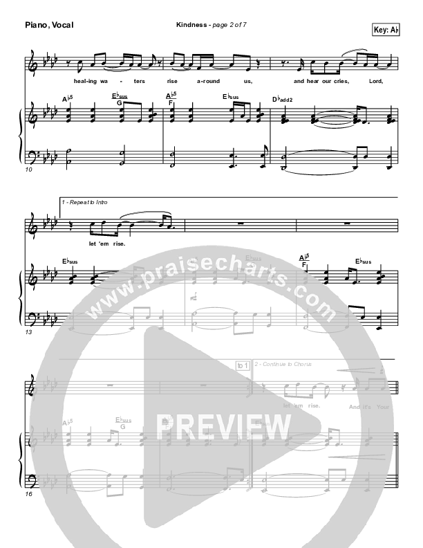 Kindness Piano/Vocal & Lead (Chris Tomlin / Passion)